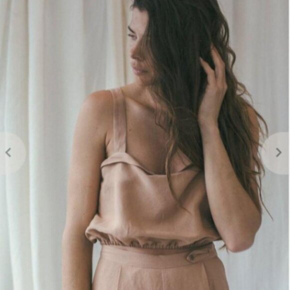 OZMA Tops - Ozma Vivien Light Silk Linen Top